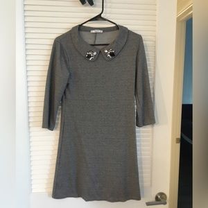 Cute, high neck, 3/4 sleeve dress